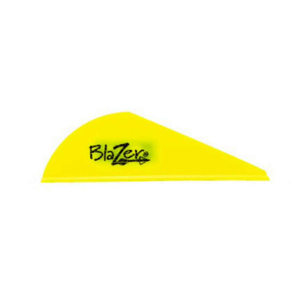 Оперение для стрел пластиковое Blazer, размер 2", цвет неоновый желтый, производитель Bohning, 100 ш
