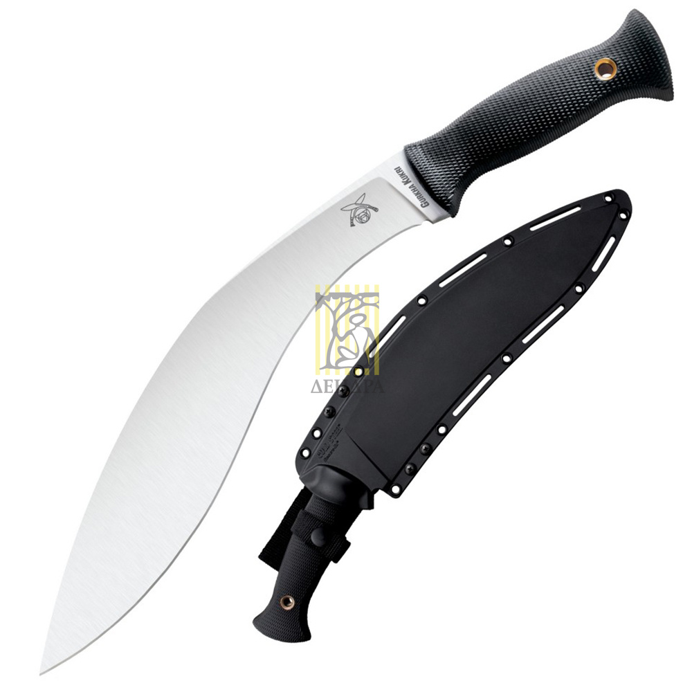 Нож "Gurkha Kukri" с фиксированным клинком, сталь O-1, рукоять пластик Kray-Ex™, цвет черный, чехол