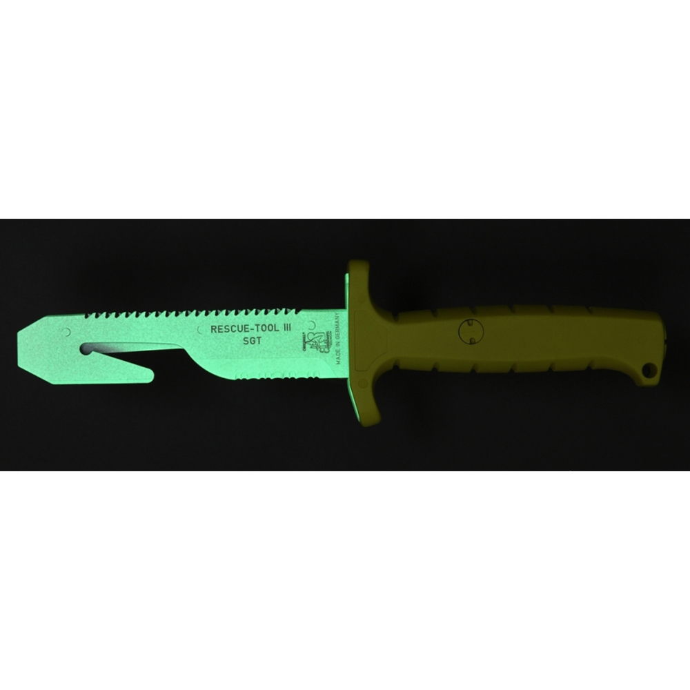 Нож RT-III SGT с крюком, серрейтор, рукоять пластик, чехол кордура