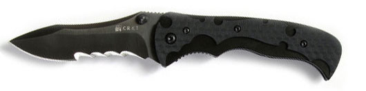 Нож складной  "My Tighe", комбинированный клинок, сталь 1.4116, твёрдость 57 HRC, покрытие клинка ни