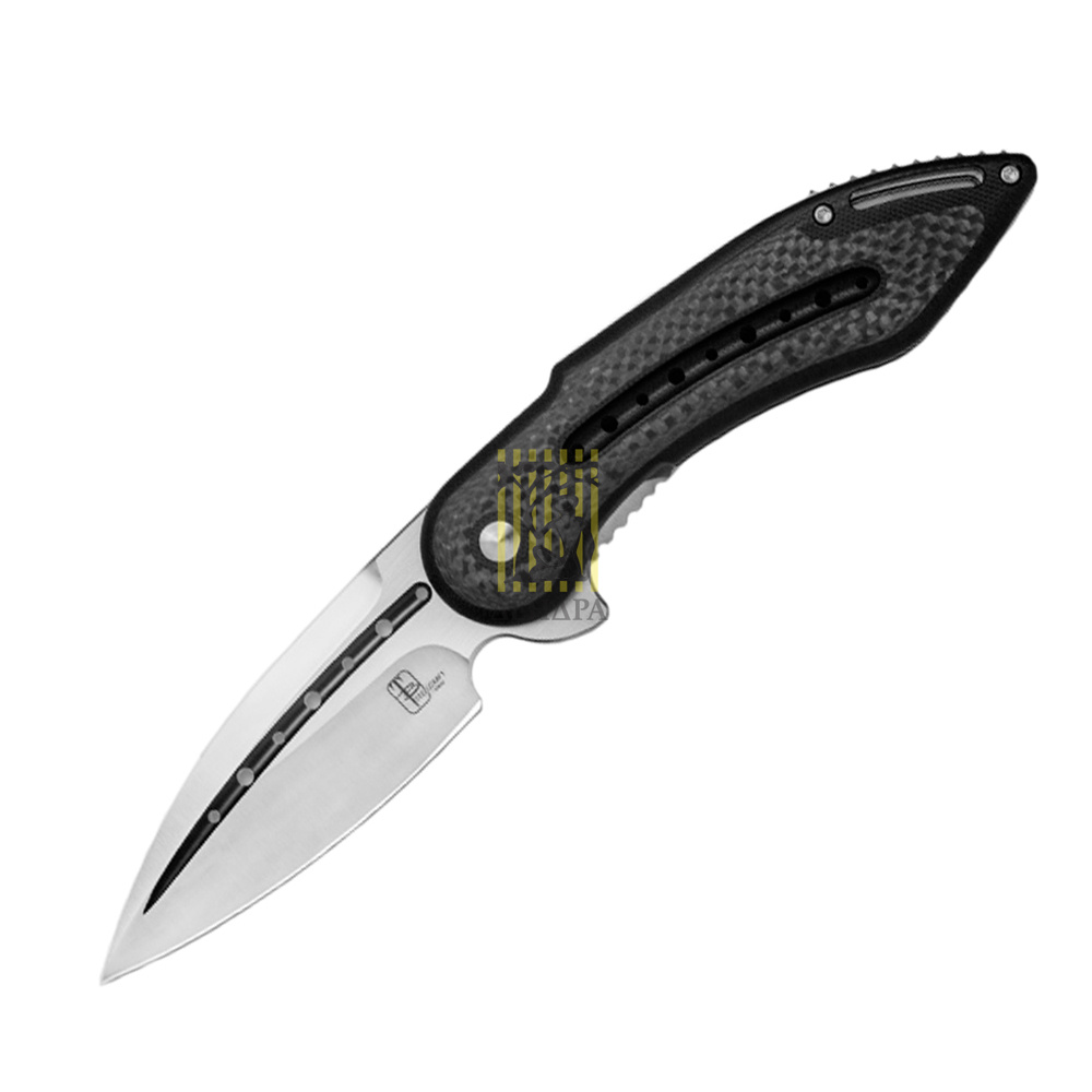 Нож Glimpse 7.0, сталь CPM-S35VN, длина клинка 3.750″, сатин, рукоять G10/карбон,черная, дол