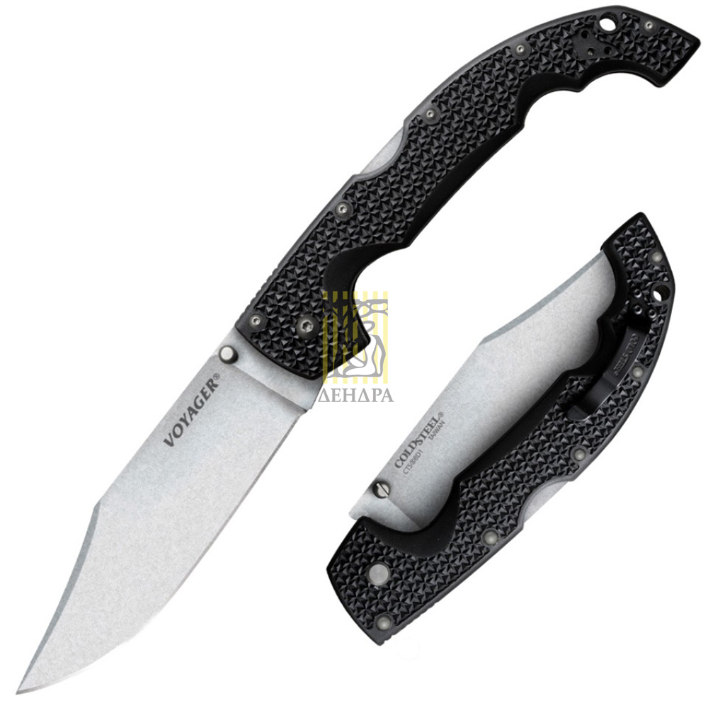 Нож Voyager складной, сталь Carpenter CTS, длина клинка 5 1/2", клинок clip point, покрытие stone wa