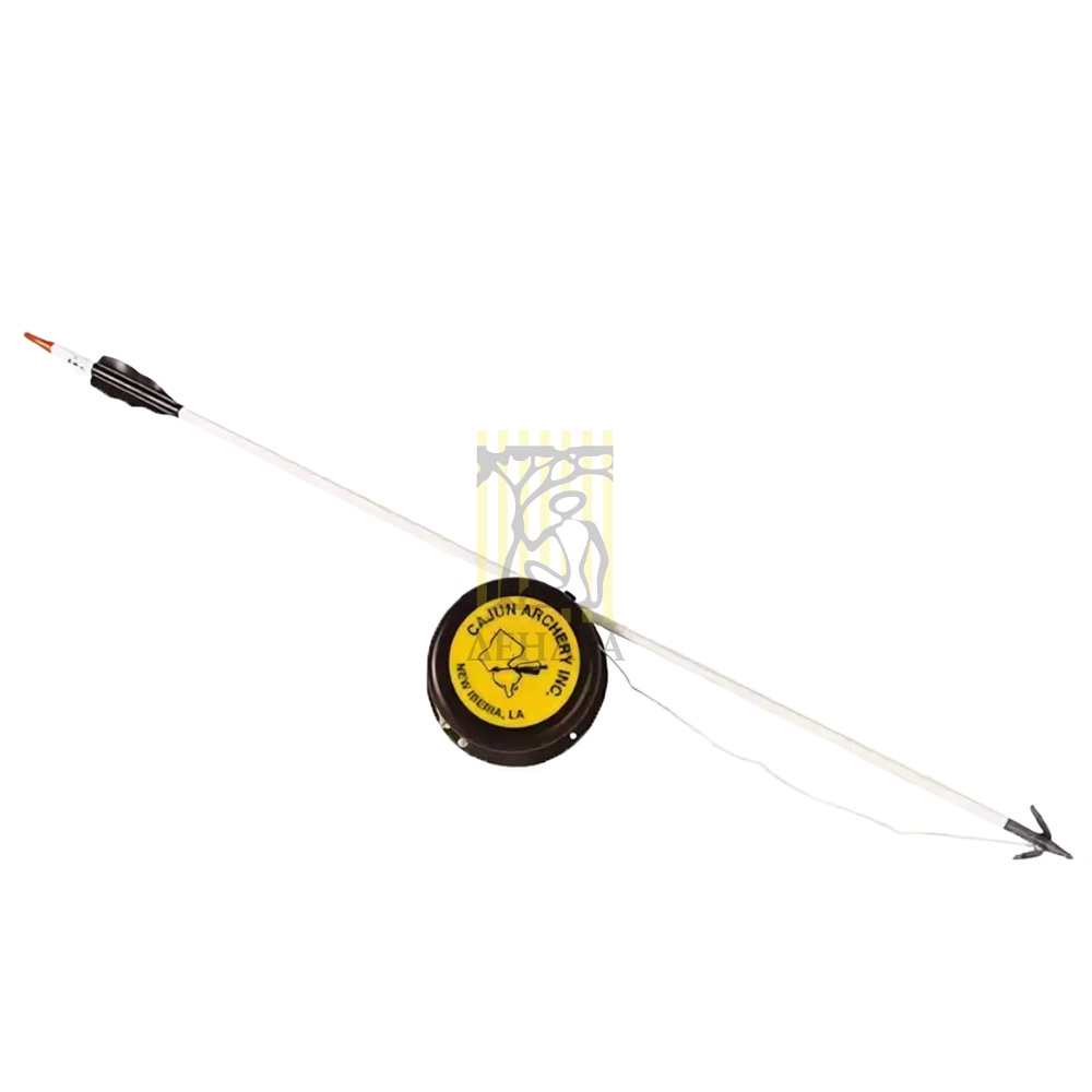 Набор bowfishing CAJUN для рекурсивного лука: катушка с тросом, полочка, 2 рыболовные стрелы с гарпу