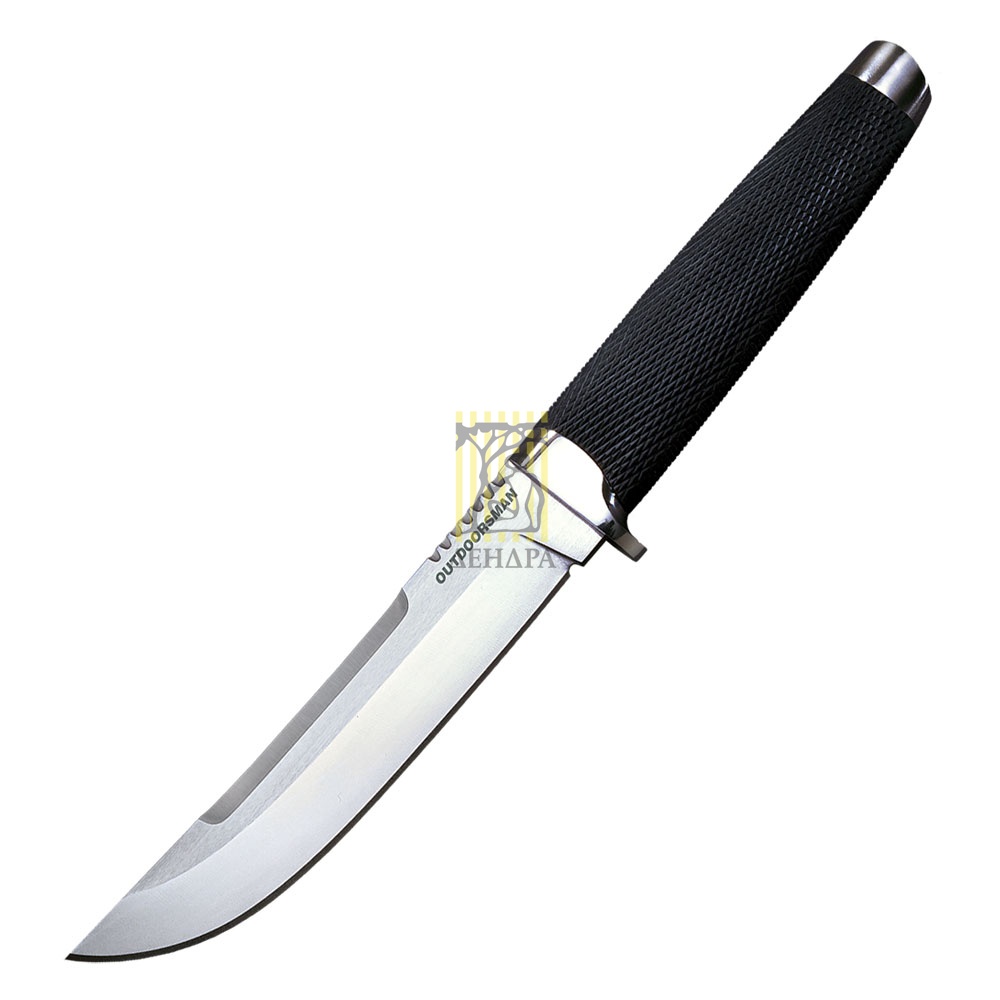Нож "Outdoorsman" с фиксированным клинком, сталь VG-1 San Mai III, рукоять кратон, чехол кожаный чер