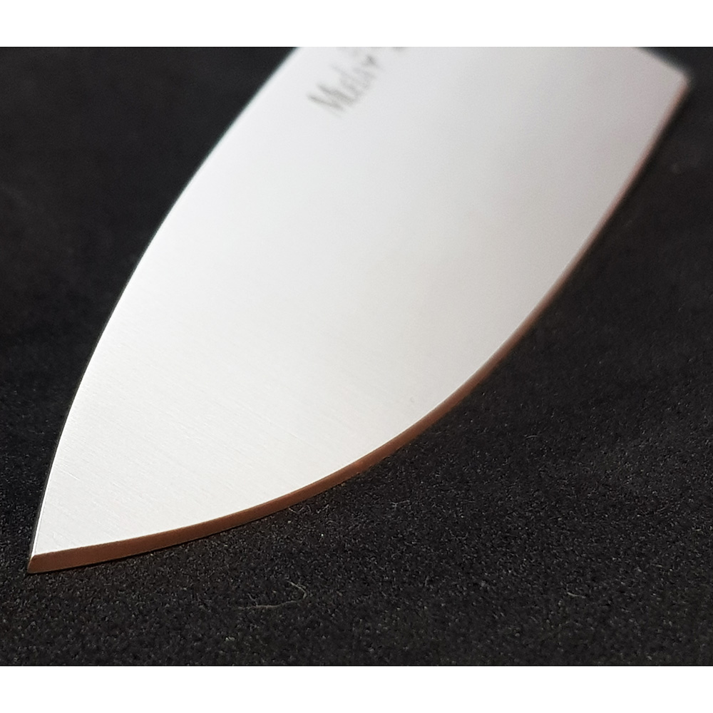 Нож серии "CS" с фикс клинком длиной 15 см, рукоять красная микарта, ножны кожа