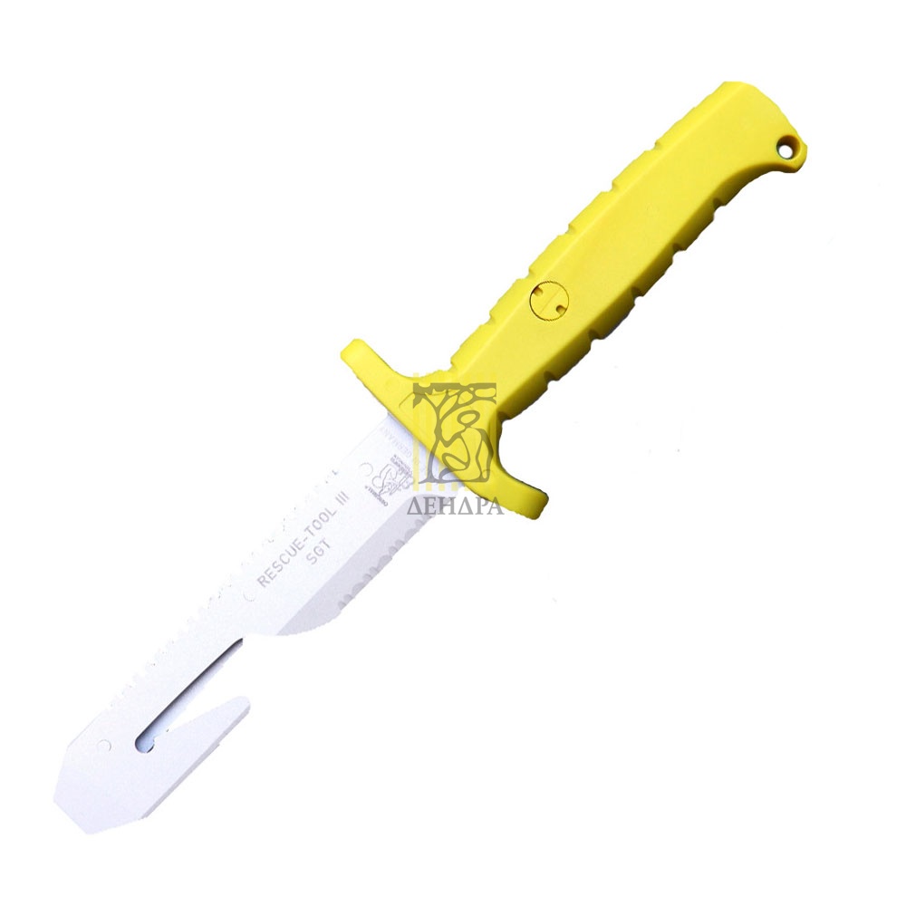 Нож RT-III SGT с крюком, серрейтор, рукоять пластик, чехол кордура