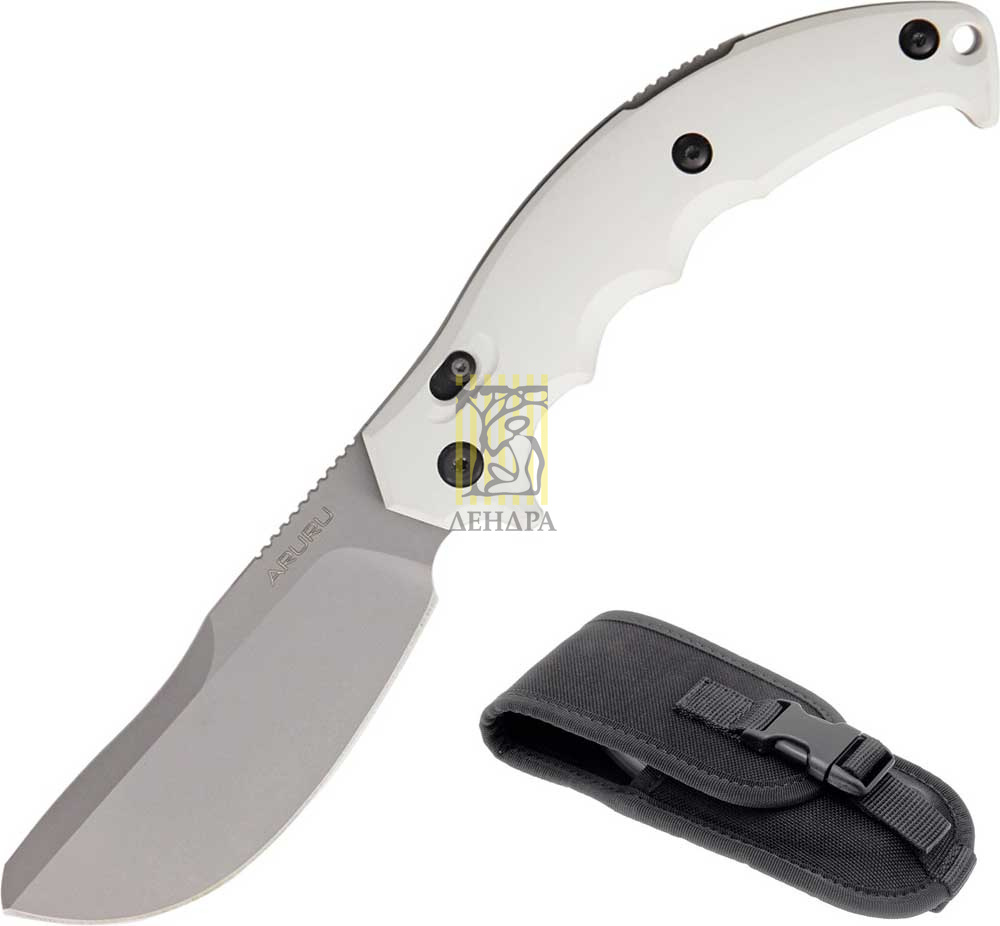 Нож Aruru складной, сталь N690Co, твердость 58-60 HRC, рукоять пластик, белая
