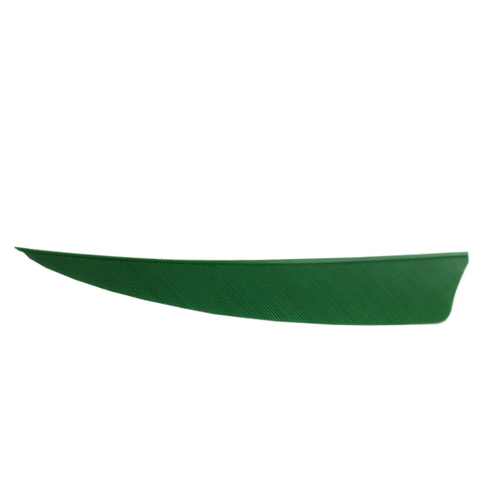 Оперение для стрел натуральное Ozark, форма Shield, длина 3", цвет зеленый, 100 шт