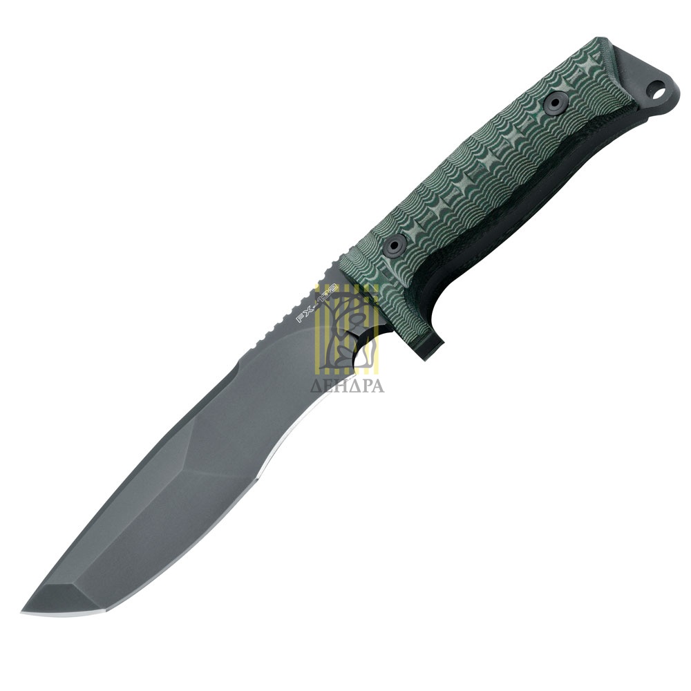 Нож "TRAPPER", с фиксированным клинком, форма клинка танто, сталь N 690 твердость 60 HRC, тефлоновое