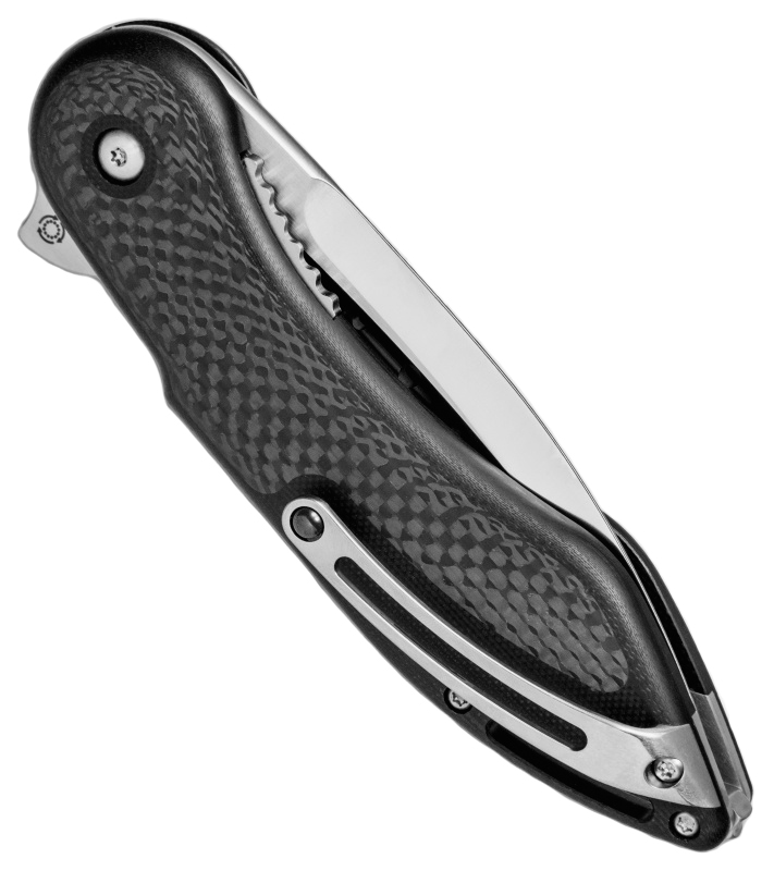 Нож Glimpse 7.0, сталь CPM-S35VN, длина клинка 3.750″, сатин, рукоять G10/карбон,черная, дол