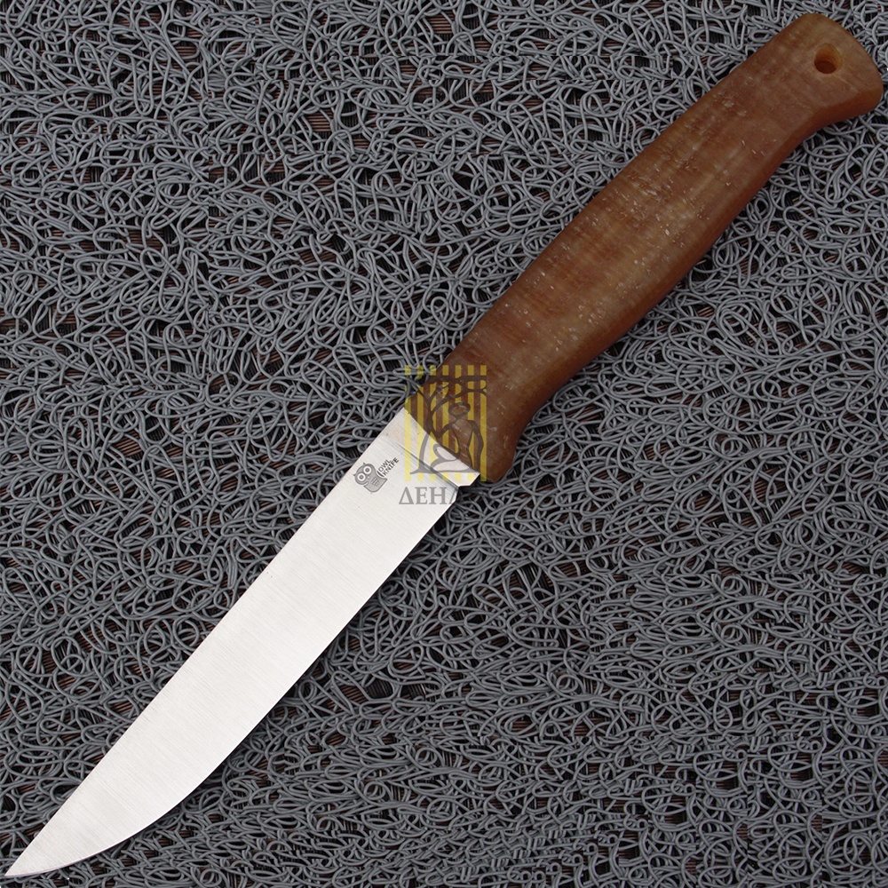 Нож OWL KNIFE NINOX сталь M390, Рукоять текстолит, ножны кожа,спуски от обуха