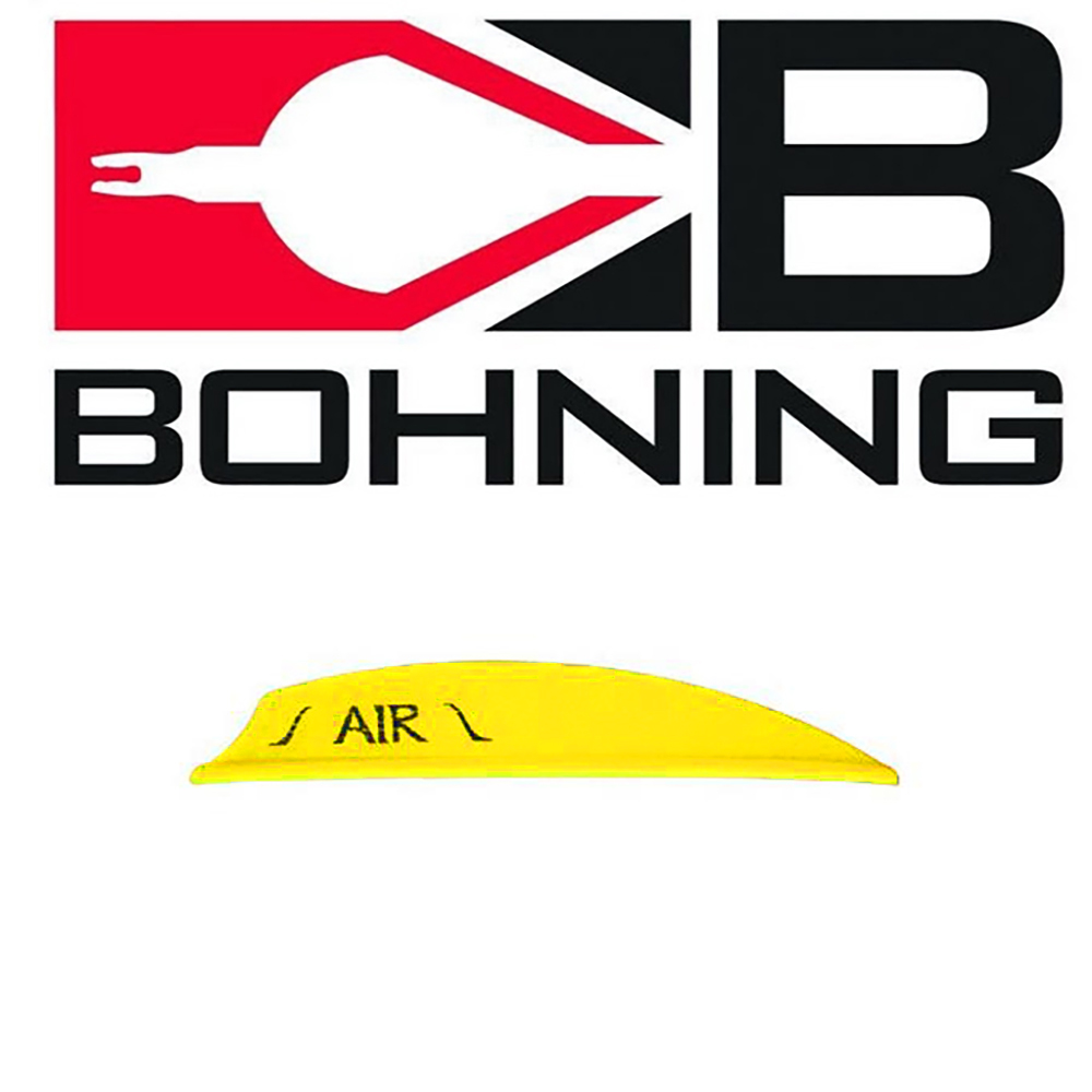Оперение пластиковое Air, размер 2", производитель Bohning, цвет неоново-желтый, 100 шт. в упаковке