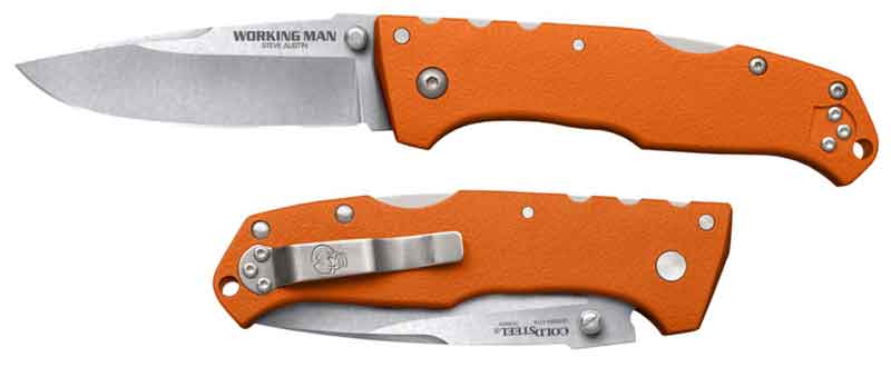 Нож Steve Austin Working Man складной, сталь German 4116, длина клинка 3 1/2", рукоять нейлон, цвет