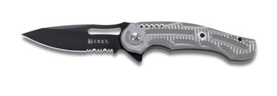 Нож складной "Ikoma Sampa Combo Edge", сталь AUS 8, твердость HRC 58-59, серрейторная заточка 1/3, п