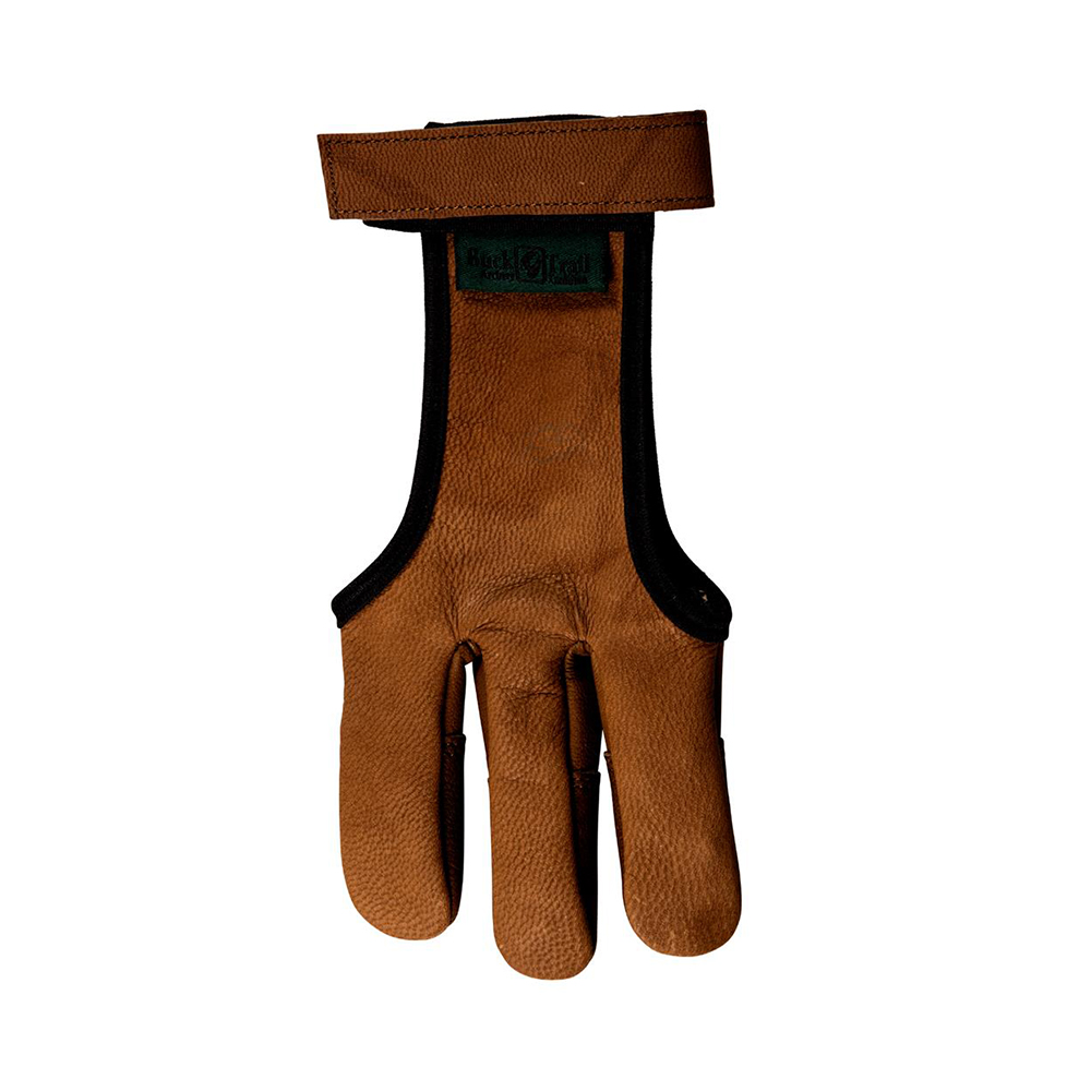 Перчатки Russet для стрельбы из лука, производитель Buck Trail, кожаные пальцы, размер S, цвет корич