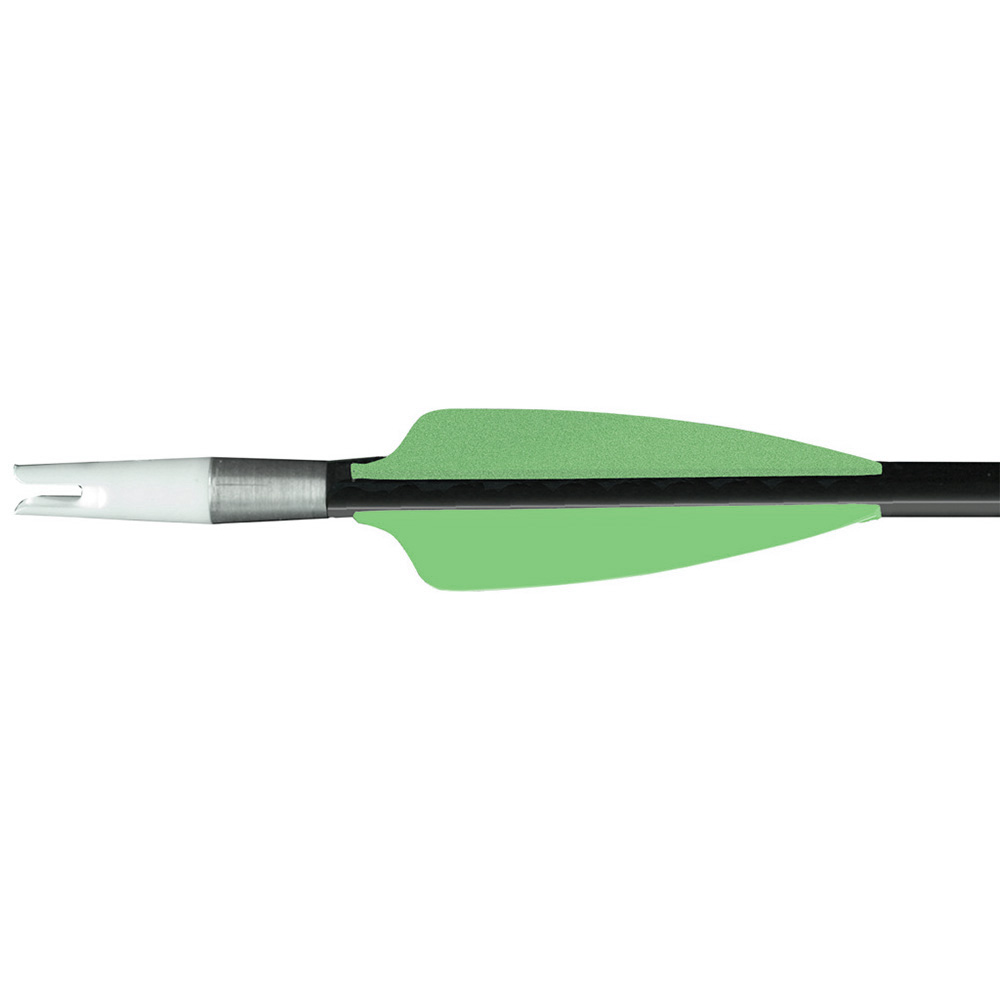 Оперение для стрел пластиковое, производитель Flex-Fletch, форма Shield, длина 1,87", цвет зеленый п
