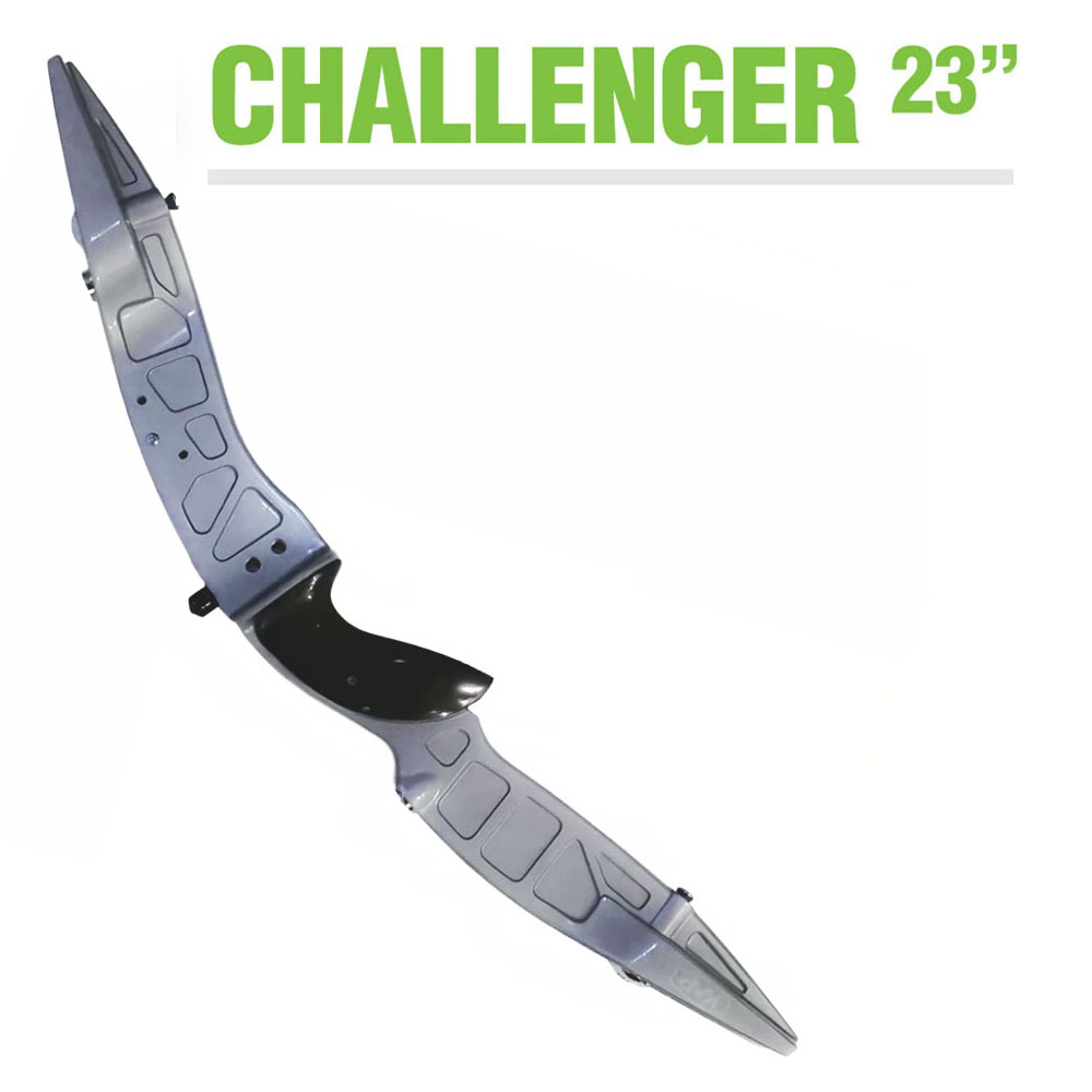 Рукоять для классического лука Challenger, длина 23", правая, материал алюминий, цвет серебристый, в
