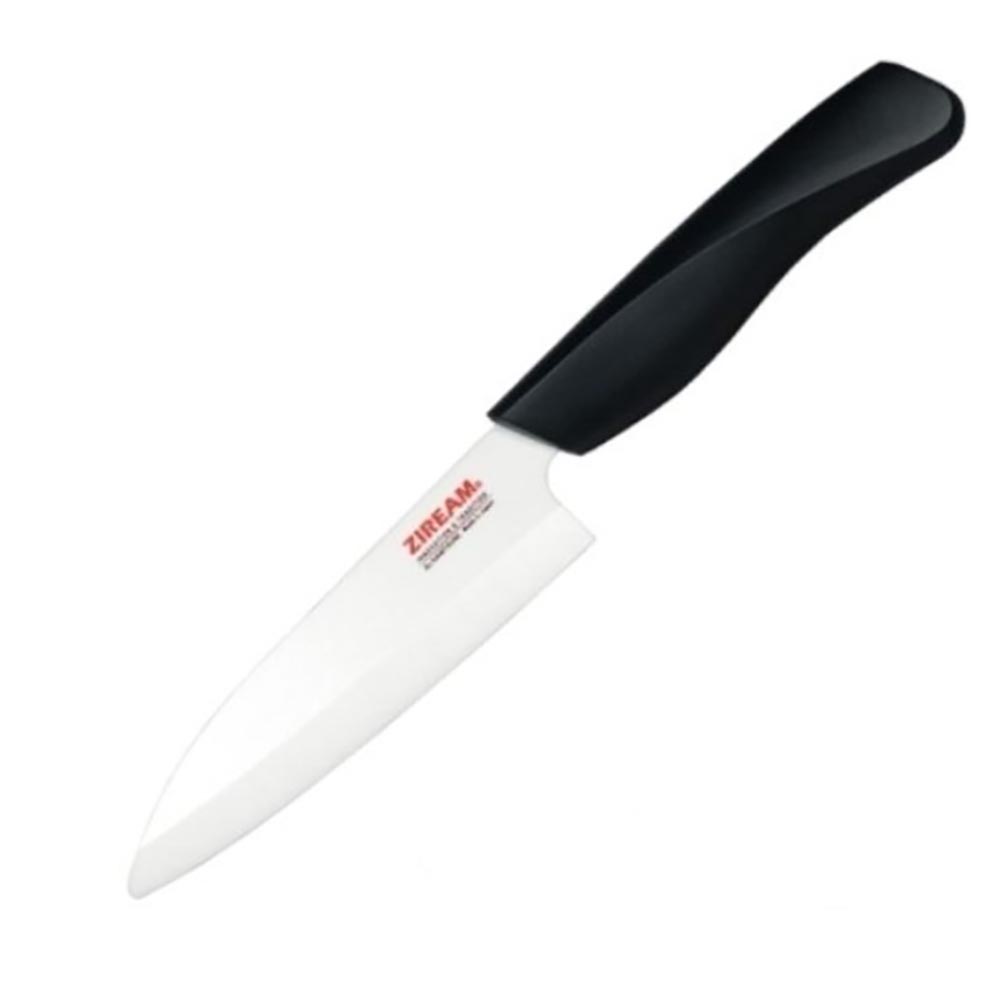 Нож-сантоку " Ziream" с фиксированным клинком, керамический, размер маленький, рукоять противоударна