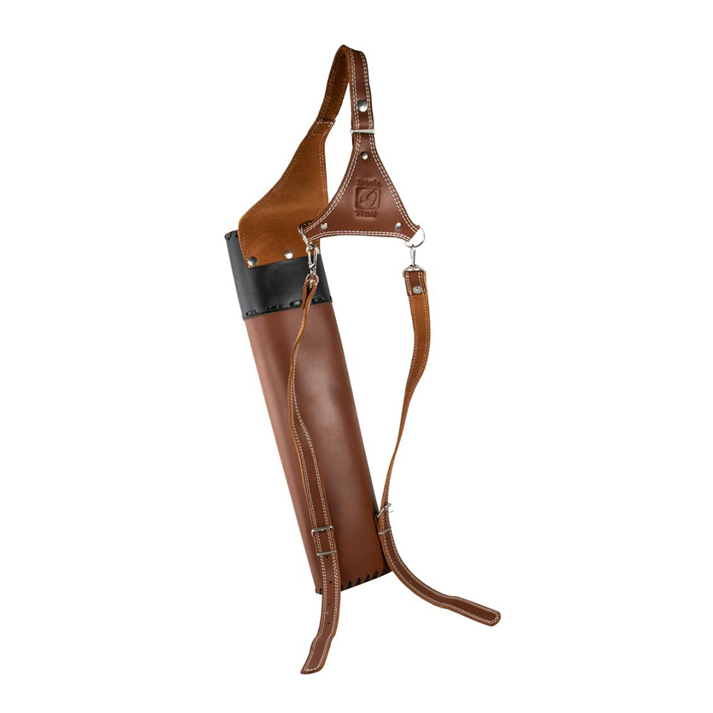 Кивер-колчан HUSKY кожаный, с ремнями для регулировки, длина 53 см, левый/правый, цвет коричневый