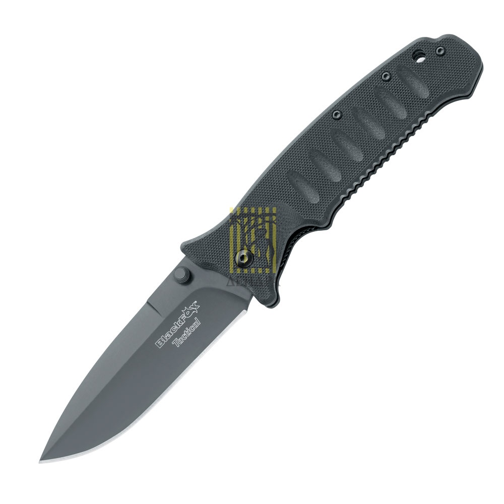 Нож "BLACK FOX TACTICAL", сталь 440C, твердость 56 HRC, покрытие нитрид титана, рукоять пластик G10