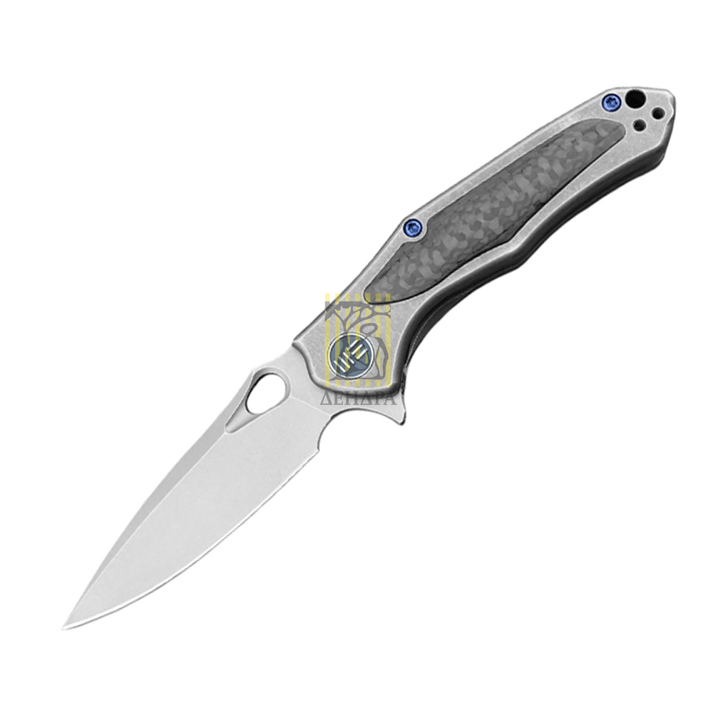 Нож складной Vapor 804F, цвет серый,  сталь CPM-S35VN, длина клинка 75 мм, рукоять титан/карбон, fra