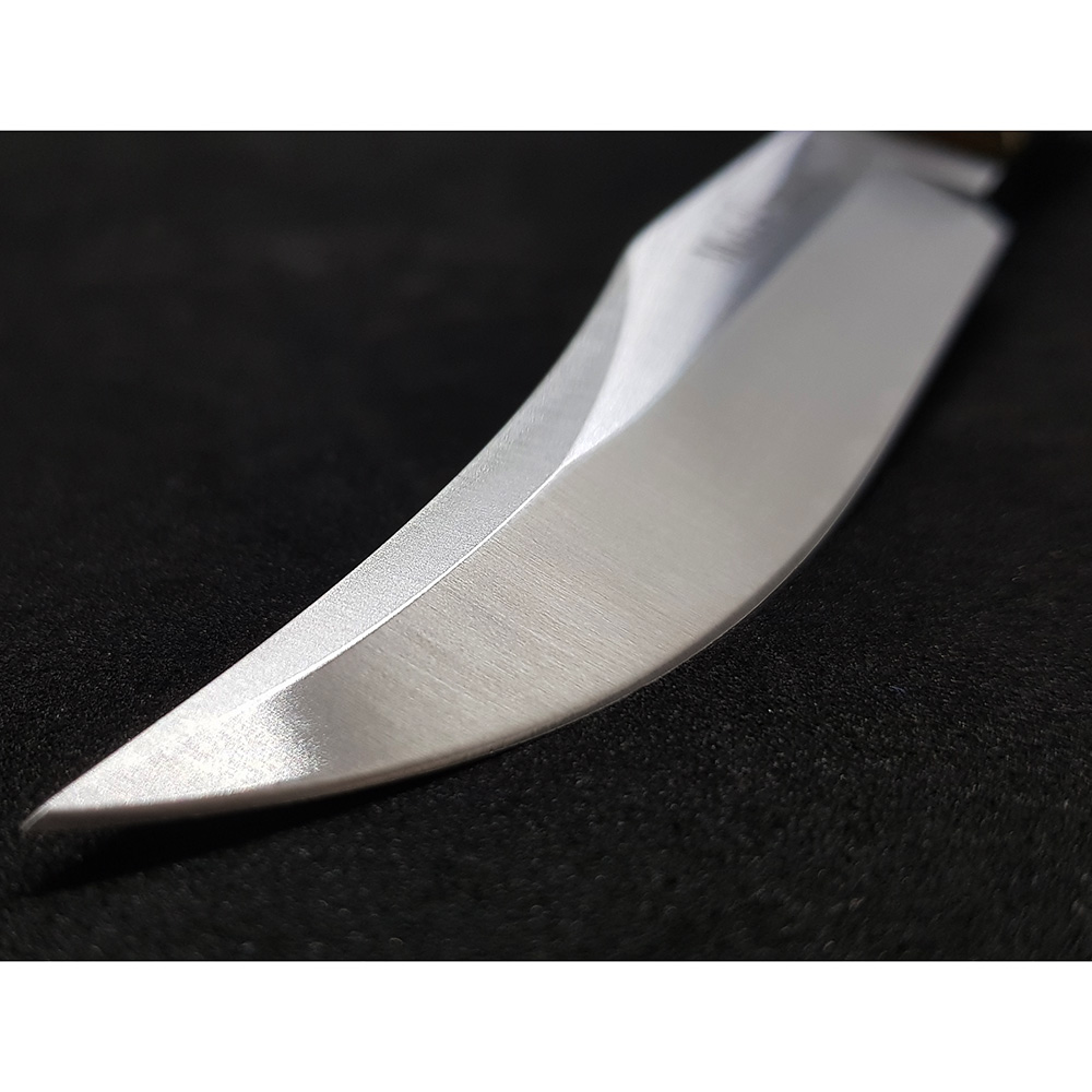 Нож серии "SH" с фикс клинком длиной 16 см, рукоять рог оленя, ножны кожа