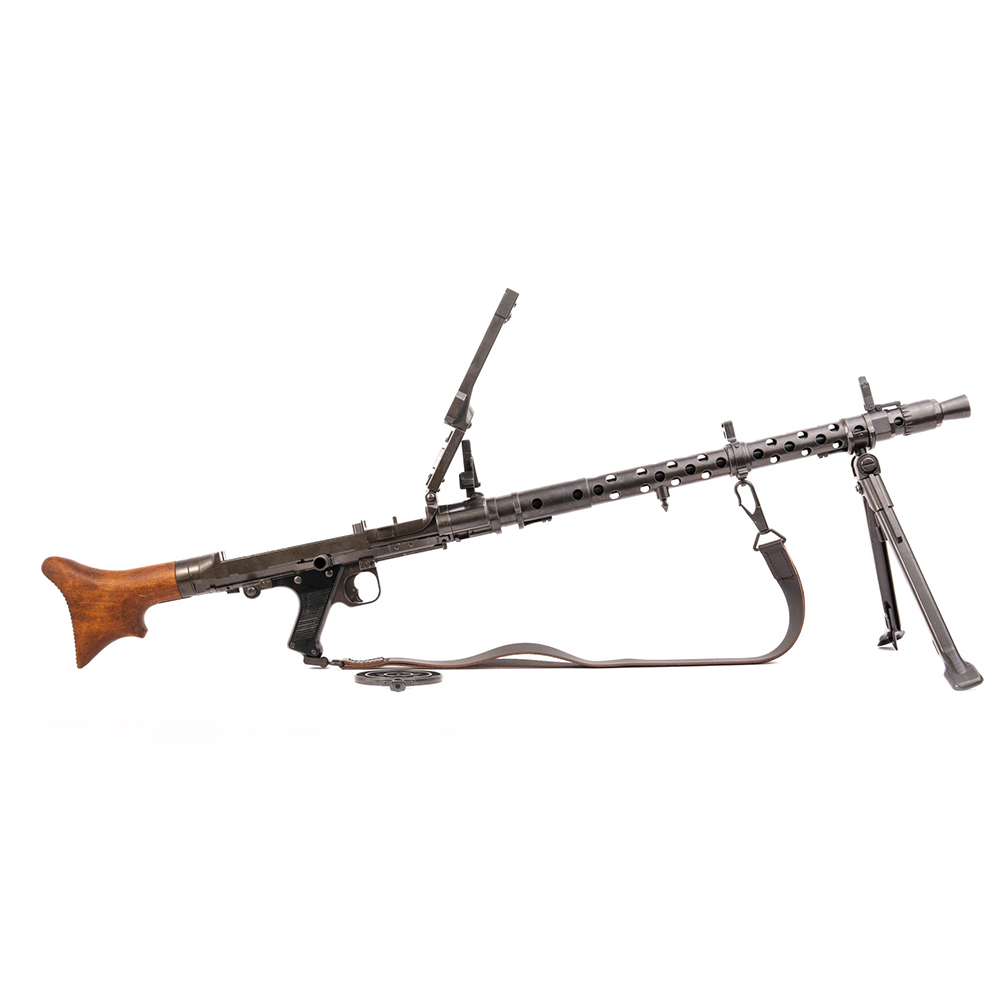 Пулемет MG 34. Вторая мировая война с имитацией ударно-спускового механизма и сошками, материал мета