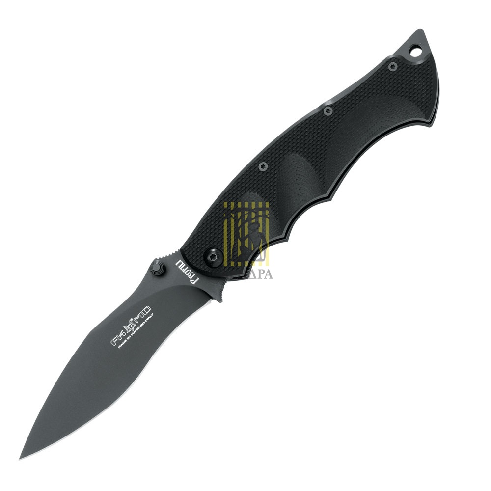 Нож "FOX BLADE TECH PROFILI TACTICAL" складной, сталь N690Co, твердость HRC 59-60, рукоять черный фо