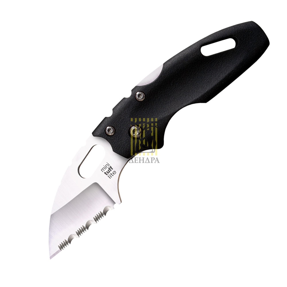 Нож "Mini Tuff Lite" складной, сталь AUS 8A, серрейтор, рукоять пластик, клипса