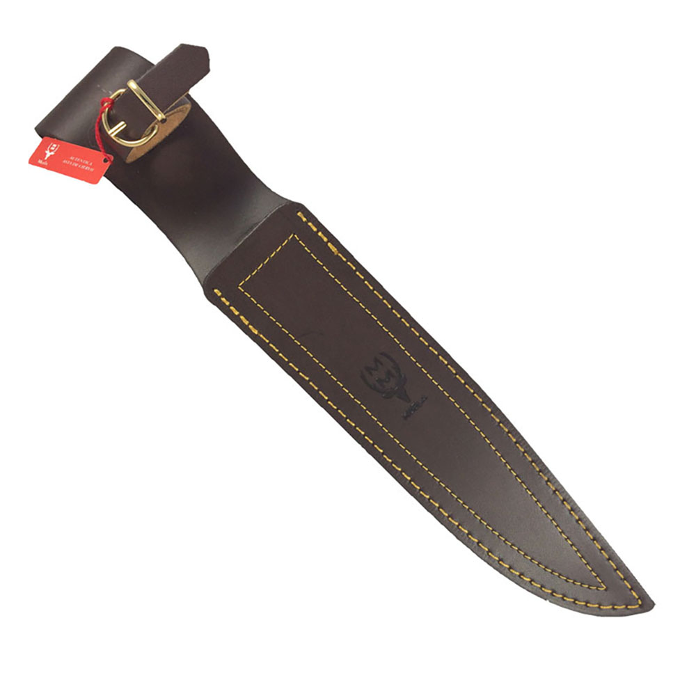 Нож "MAGNUM" с фикс клинком длиной 23 см, рукоять рог оленя, ножны кожа