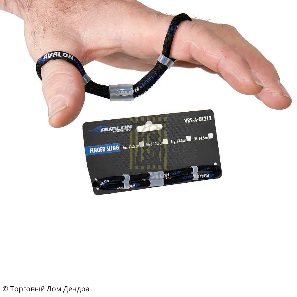 Вязочка для стрельбы из лука, размер XL, длина 14.5 см с возможностью регулировки, цвет черный