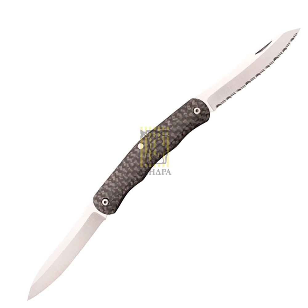 Нож "Lucky" складной, сталь CPM-S35VN, длина клинка 2 5/8", рукоять карбон, цвет черная чешуя, клипс