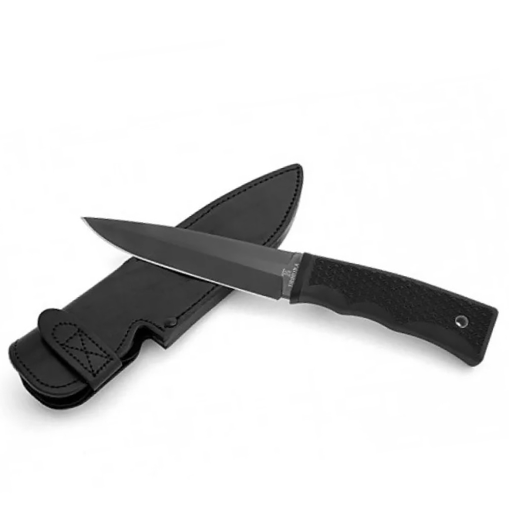 Нож оригинального дизайна ДЕНДРА, клинок из стали AUS-8 твердость 58 HRC, покрытие черный нитрид тит