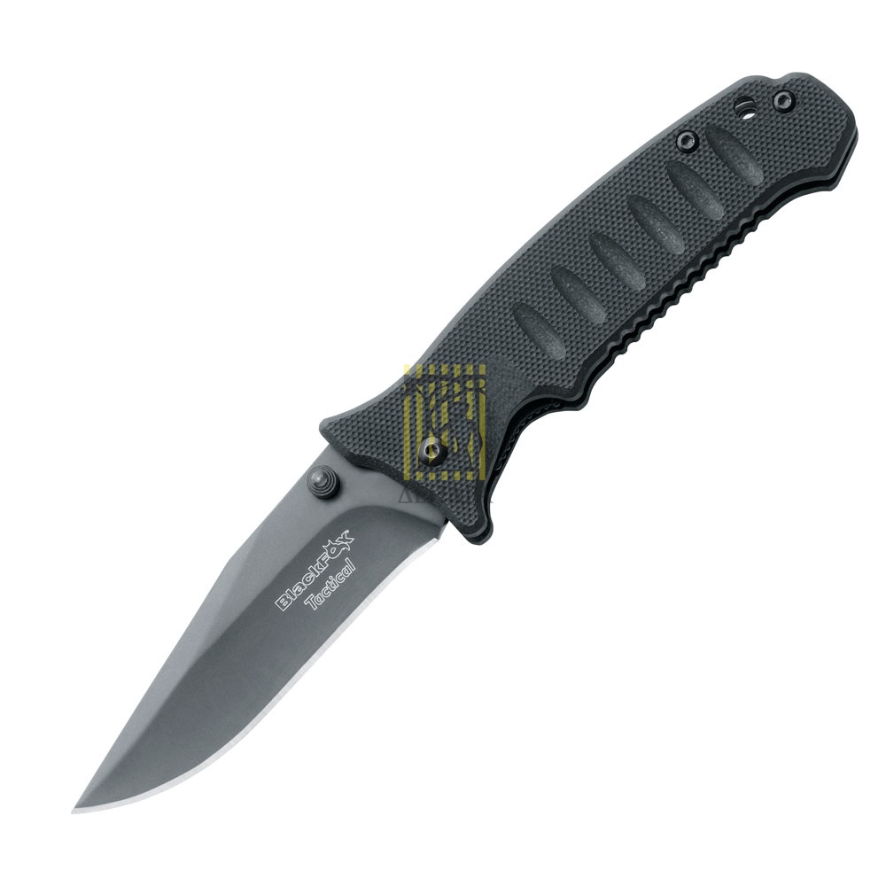 Нож BLACK FOX TACTICAL, сталь 440C, твердость HRC 55-56, покрытие нитрид титана, рукоять пластик G10
