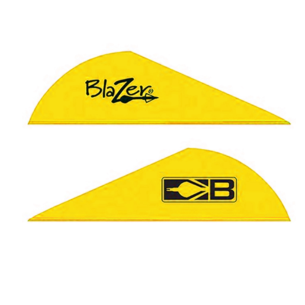 Оперение для стрел пластиковое Blazer, размер 2", цвет желтый, производитель Bohning, 100 шт. в упак