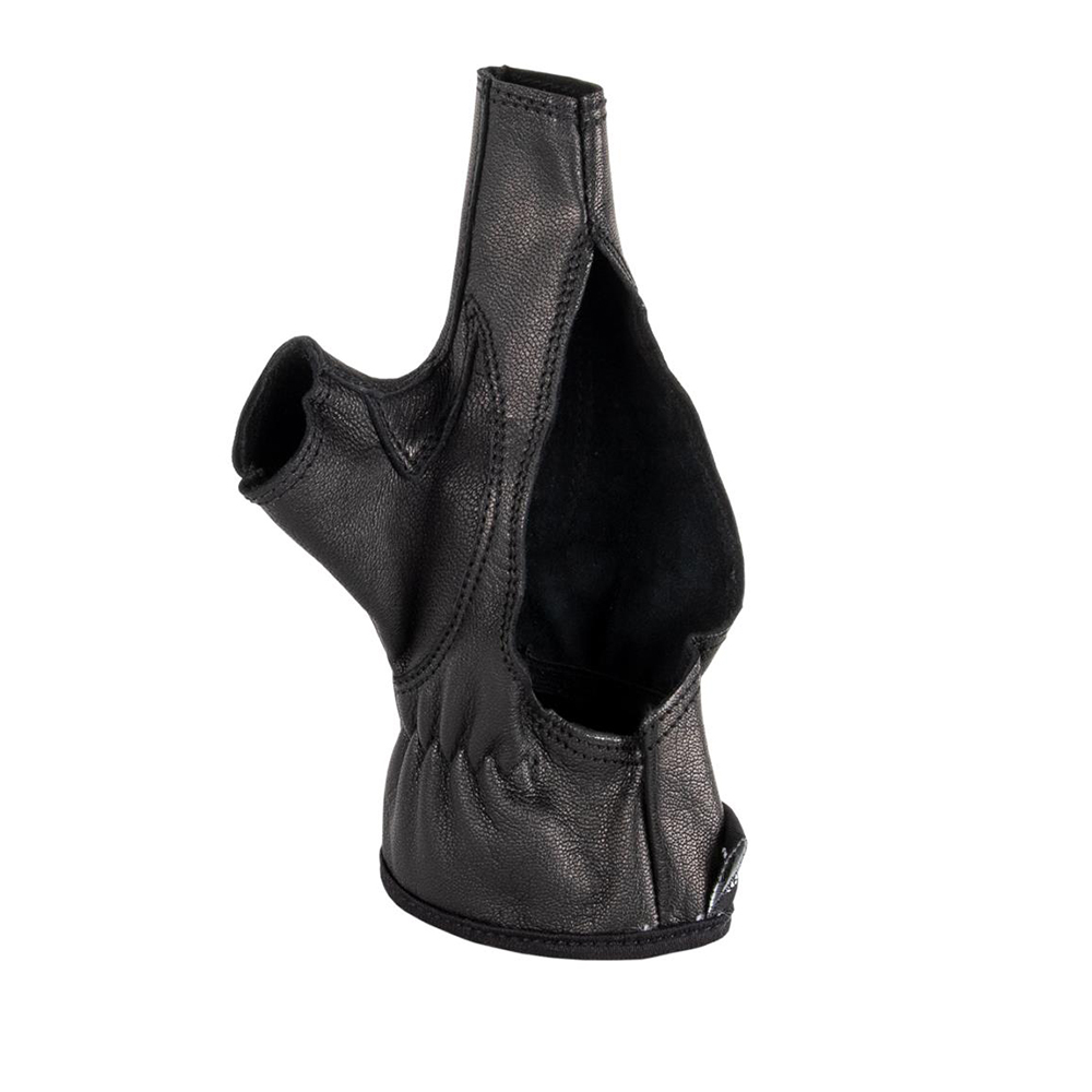 Перчатки для стрельбы из лука, производитель Buck Trail, кожаные пальцы, правая, размер L, цвет черн