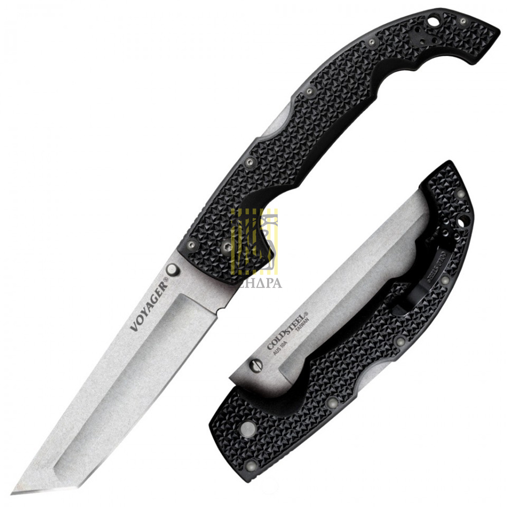 Нож Voyager Extra Large складной, сталь AUS10A, длина клинка 5 1/2", клинок Tanto, рукоять пластик