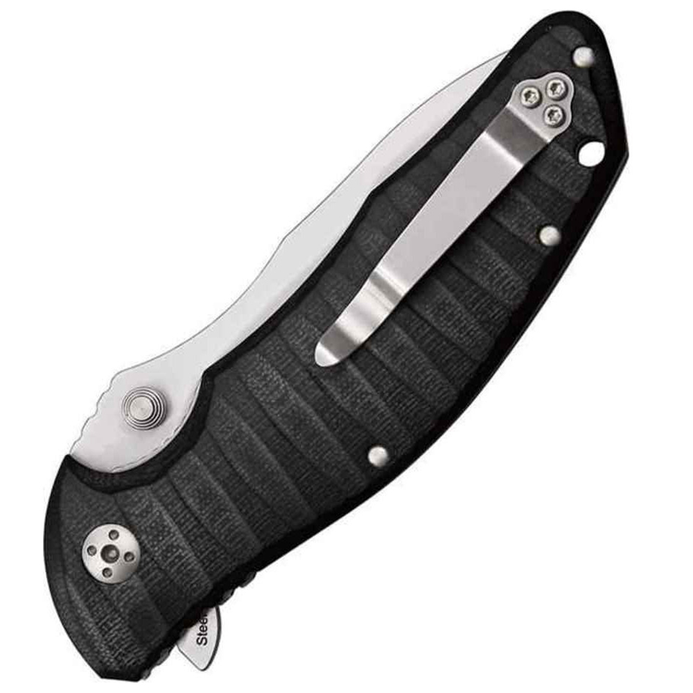 Нож "Typhoon" складной, сталь D2, твердость 60 HRC, клинок Satin, рукоять G10, 3D обработка, цвет че