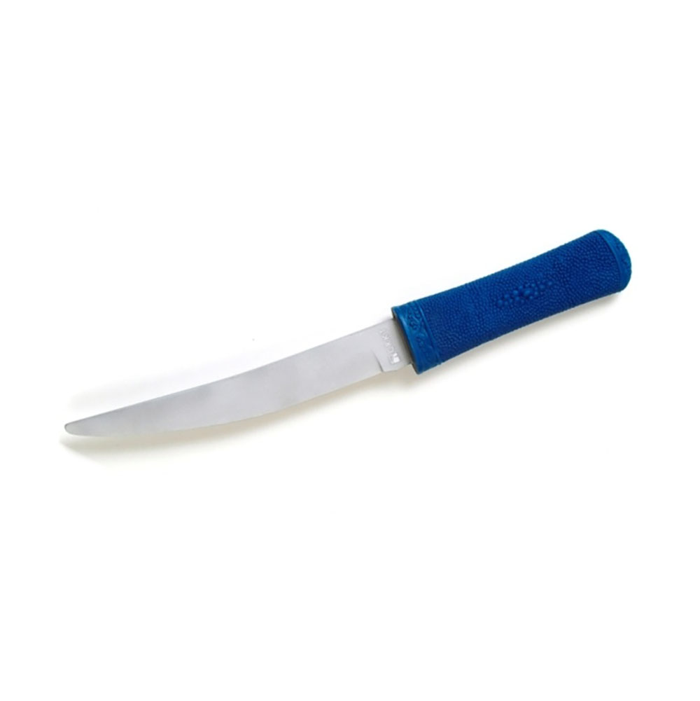 Нож "Hissatsu Trainer", фиксированный матовый клинок, рукоять синяя, чехол нейлон