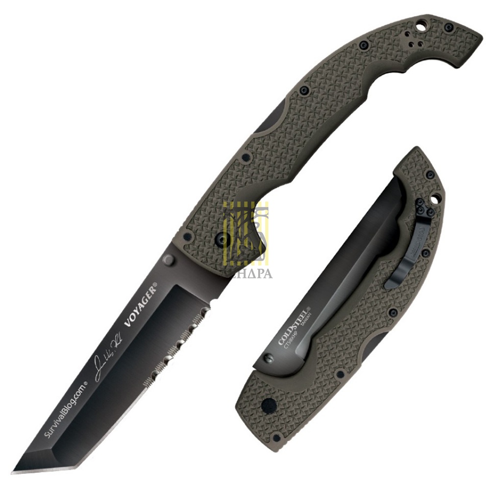 Нож "Rawles Voyager" складной, сталь Carpenter CTS®,  покрытие DLC, длина клинка 5,5", рукоять пласт