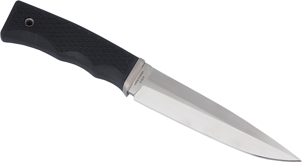 Нож оригинального дизайна ДЕНДРА,  клинок из стали AUS-8 твердость 57-58 HRC, рукоять кратон цвет че