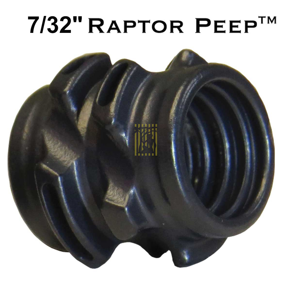 Пип-сайт Raptor Peep для охотничьих луков, размер отверстия 7/32", цвет черный