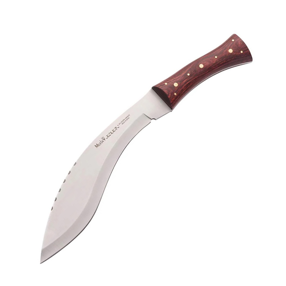 Нож "Kukri", клинок 26 см, рукоять дерево, кожаный чехол