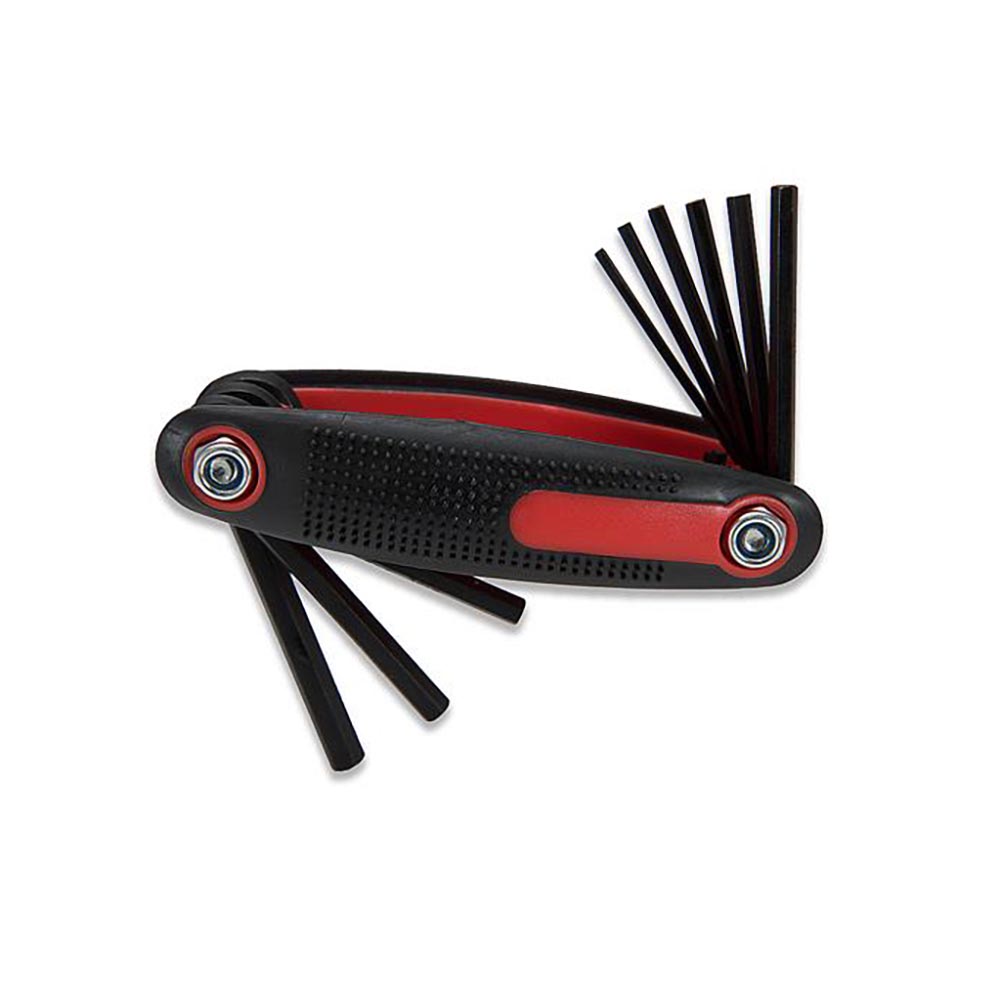 Набор шестигранных ключей, размер 5/64" - 1/4", производитель Maximal, цвет черный с красным