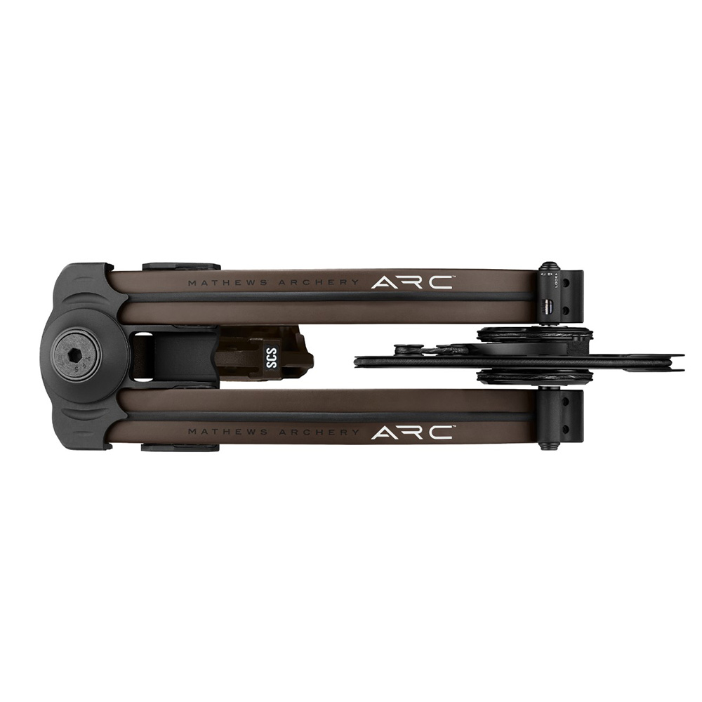 Лук блочный ARC 30, начальная скорость 348 ф/сек, сила 60 ф., длина 30", вес 1,8 кг, длина растяжки 25–30,5", сброс 80%, 85%, блоки SWX-2, база 6", цвет  kodiak brown