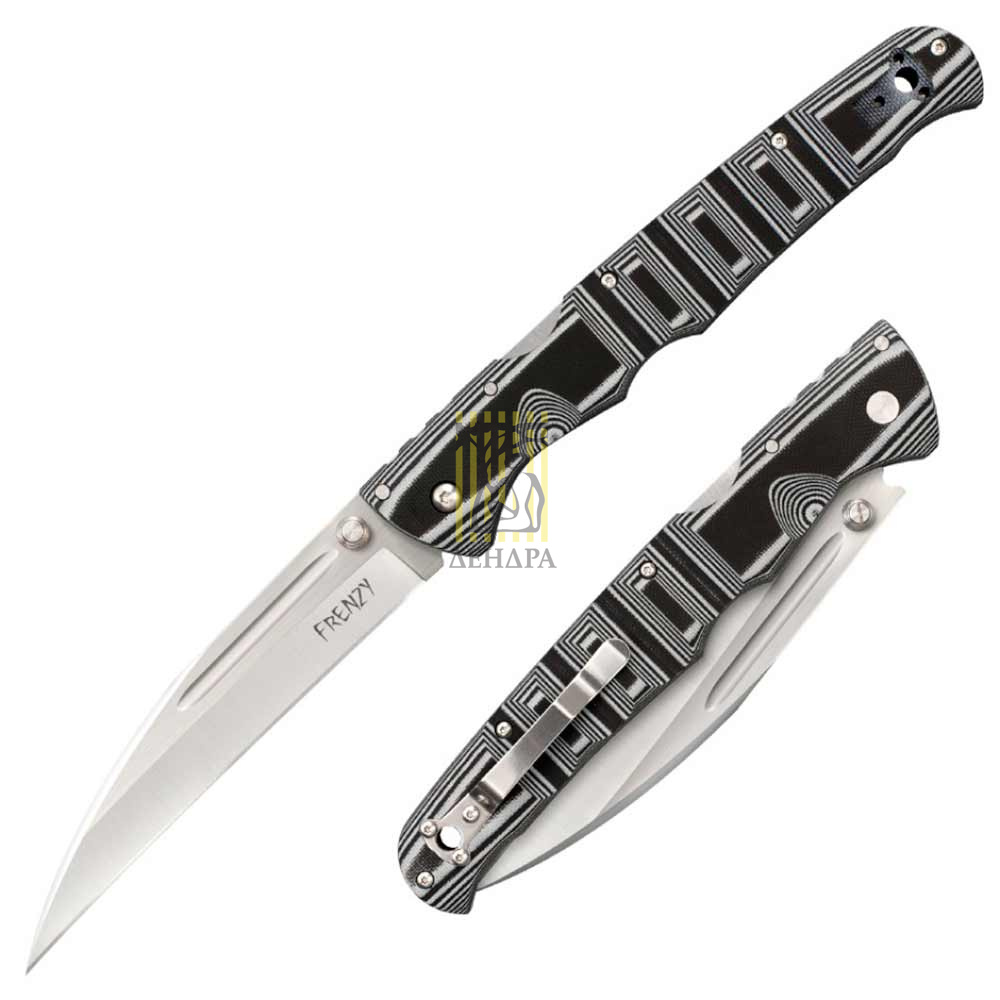 Нож "Frenzy III" складной, сталь Carpenter CTS®, длина клинка 5 1/2", рукоять пластик G10, серая с ч