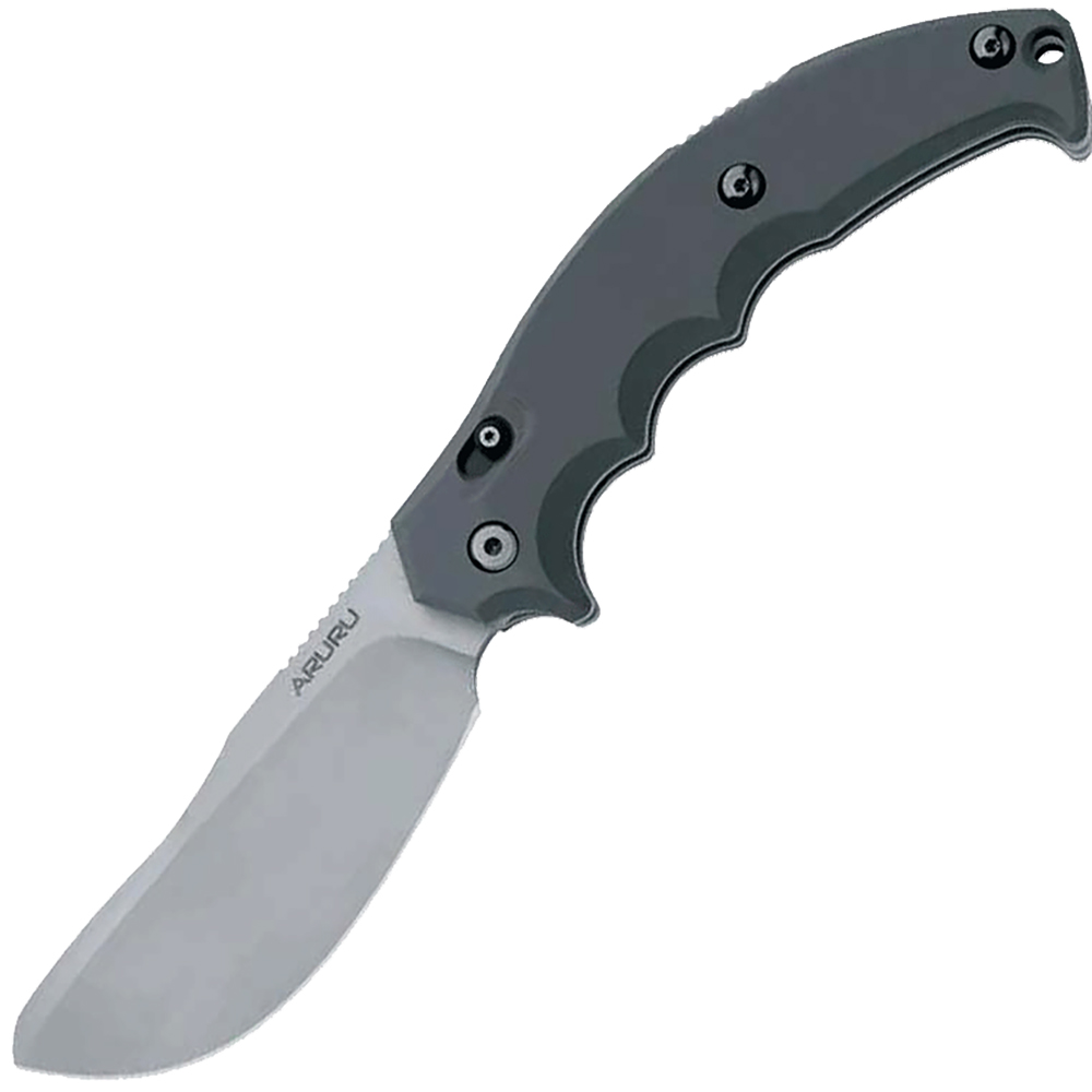 Нож Aruru складной, сталь N690Co, твердость 58-60 HRC, рукоять пластик, серая