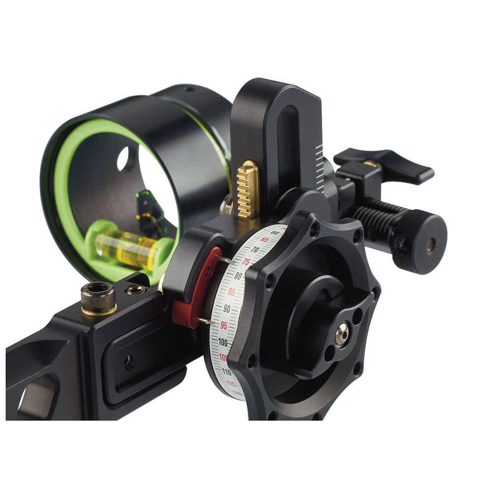 Прицел для блочного лука Tetra Ryz с Multi-pin Technology, диаметр скопа 42 мм, размер пина 010", цв