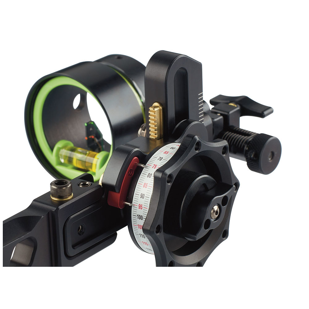 Прицел для блочного лука Tetra Ryz с Multi-pin Technology, диаметр скопа 42 мм, размер пина 019", цв