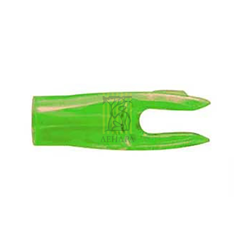 Хвостовик для стрел G PIN Nock, размер L, цвет зеленый, 12 шт в комплекте